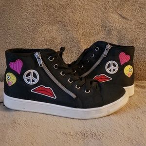 Brash zipper hi-tops